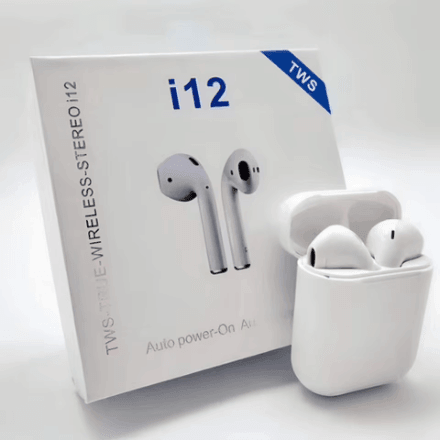 Fone de Ouvido TWS Bluetooth v5.0 Touch - i12 - ShoppingSphera
